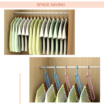 Multi Slot Hanger Closet Organizing Hanger