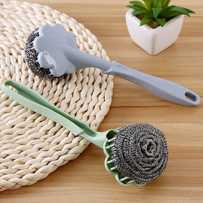Wire Ball Brush With Long Handle