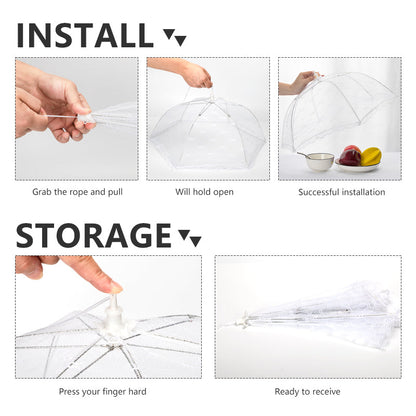 Folding Umbrella Style Food Cover