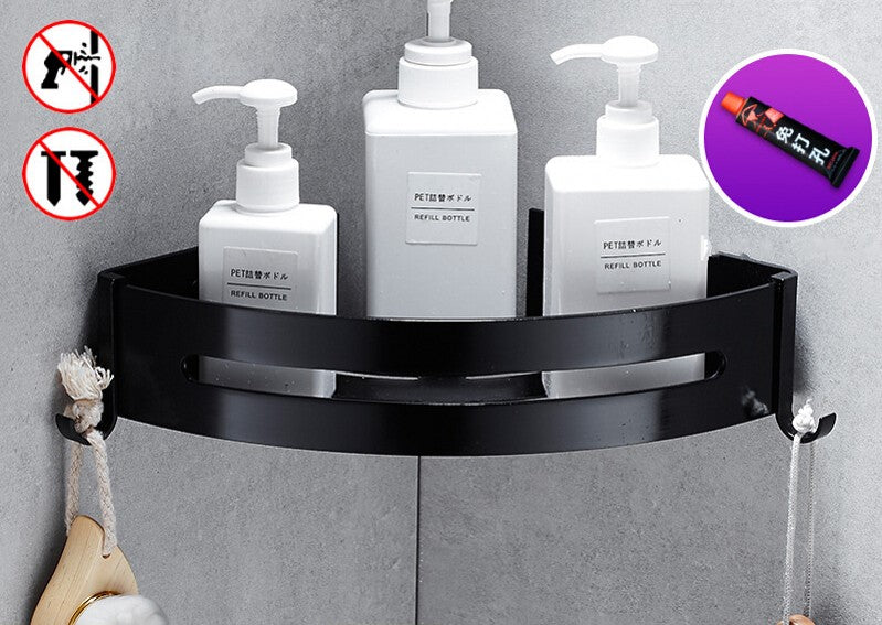Bathroom Corner Shelf Organizer With Hook