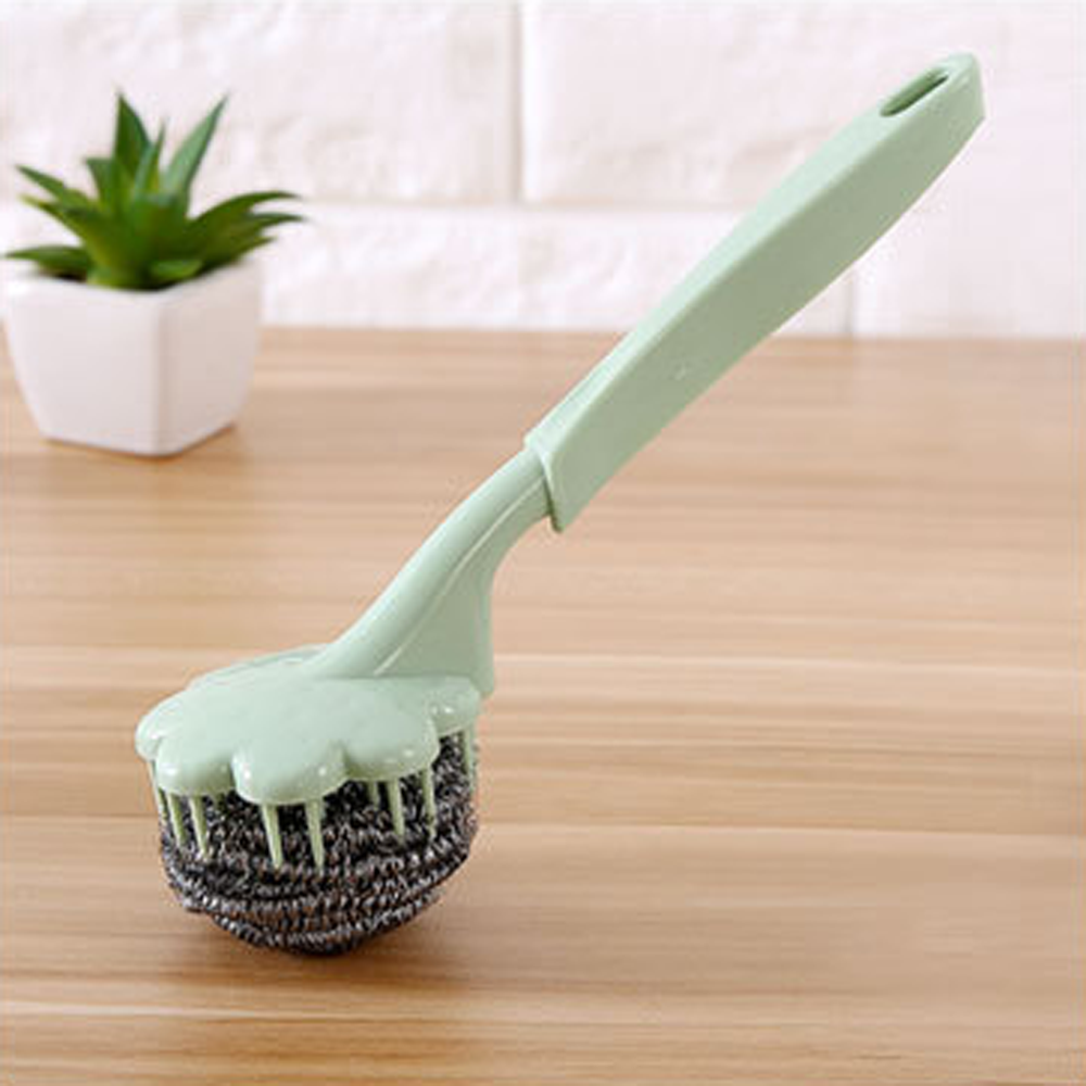 Wire Ball Brush With Long Handle
