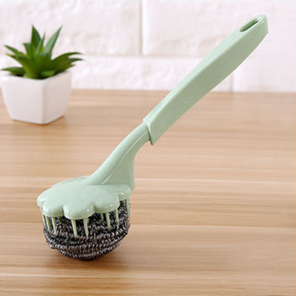 Wire Ball Brush With Long Handle