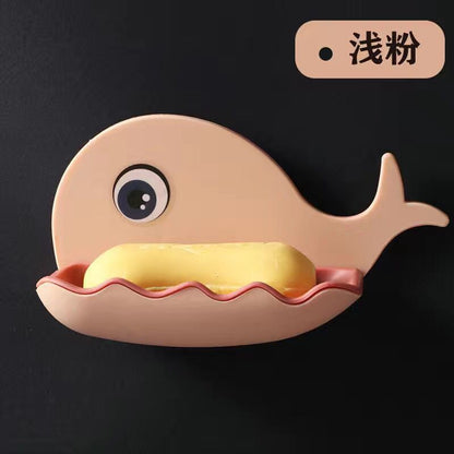 Little Whale Shapes Soap Dish Wall Mounted