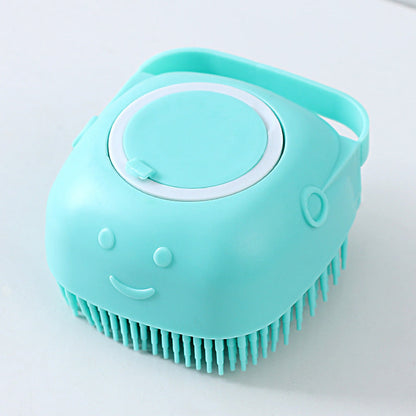 Silicone Soft Bath Body Brush With Shampoo Dispenser