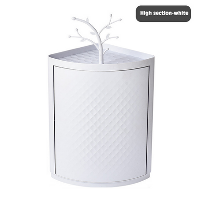 360° Rotatable Corner Bathroom Storage Organizer