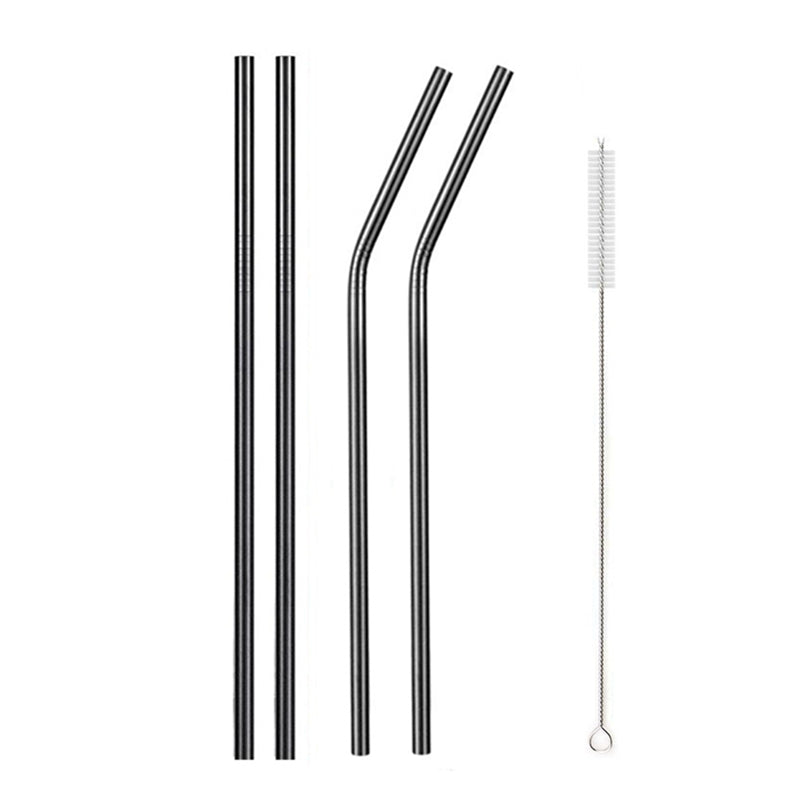 5 Pcs Steel Straws Set Reusable