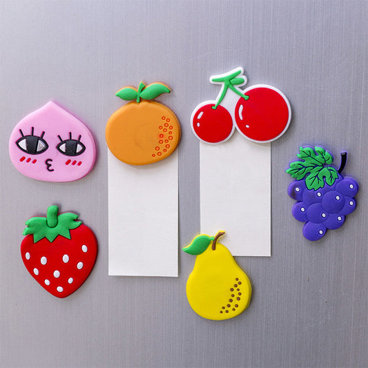 6 Pcs Fruit Fridge Magnets