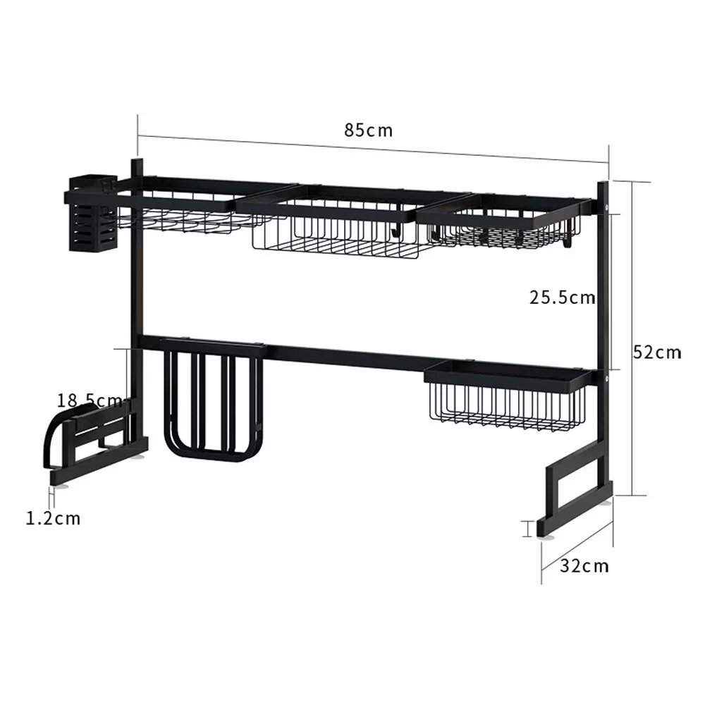 Kitchen Dish Drying Rack Over Sink – trendilux.pk