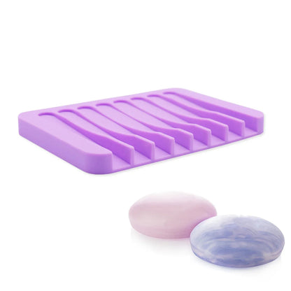 Silicone Soap Dish Self Drainer Flexible Holder