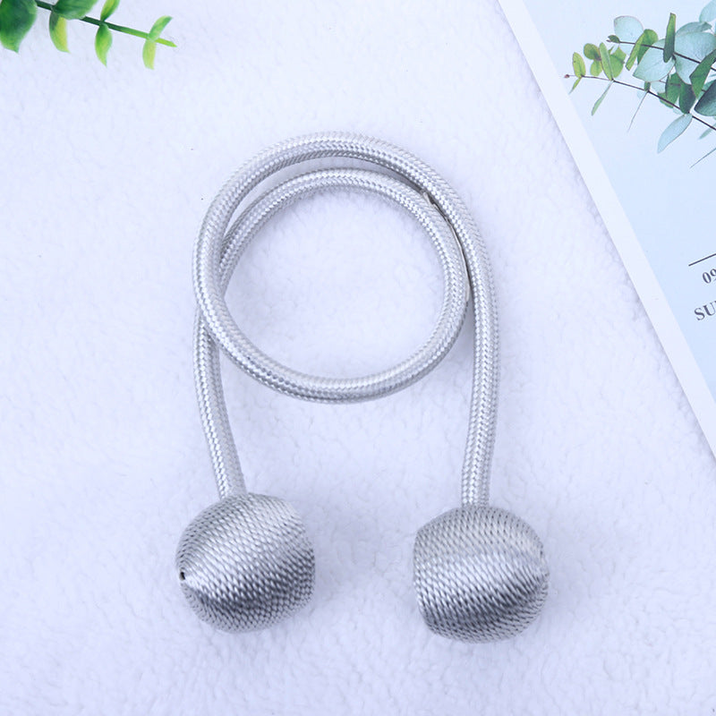 Magnetic Pearl Ball Curtain Tiebacks Clips 2Pcs