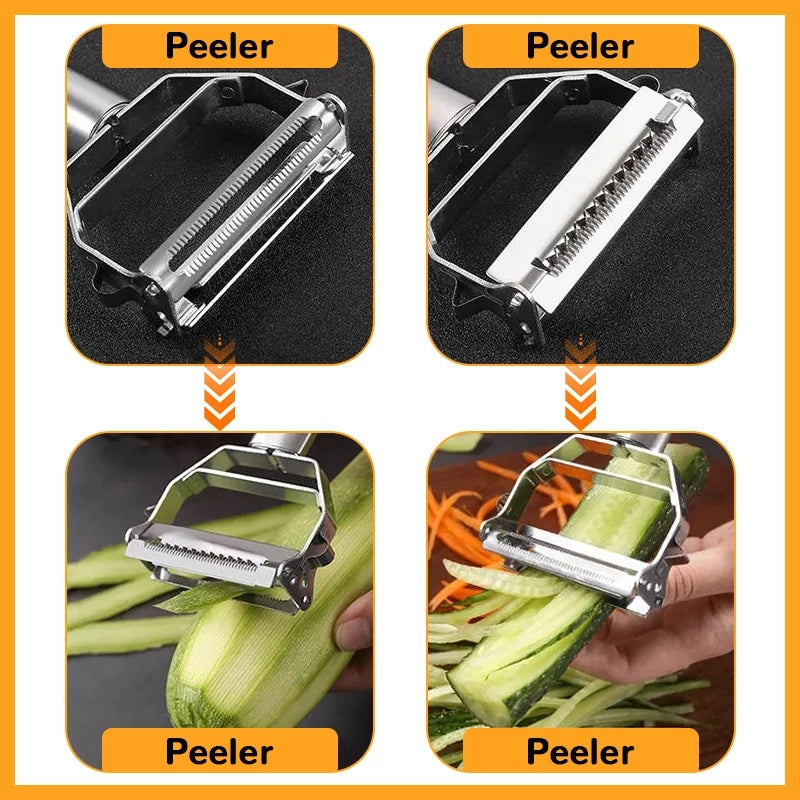 Dual Blade Peeler Stainless Steel
