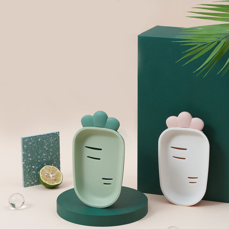 Carrot Shaped Soap Dish Portable