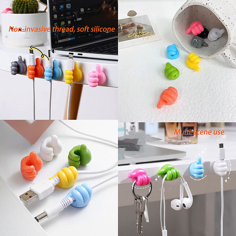 Thumb Hook Cable Clip Holder Pack Of 10