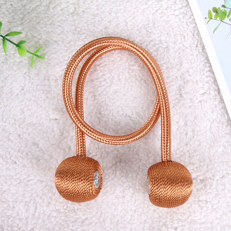 Magnetic Pearl Ball Curtain Tiebacks Clips 2Pcs