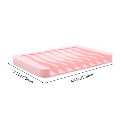 Silicone Soap Dish Self Drainer Flexible Holder