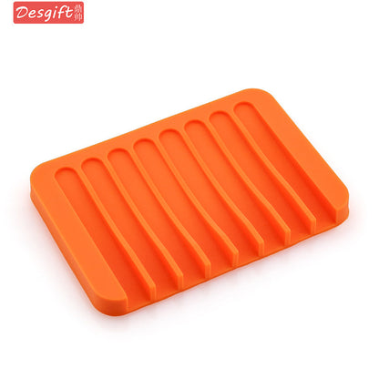 Silicone Soap Dish Self Drainer Flexible Holder