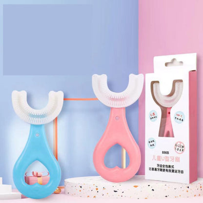 Silicone Baby Toothbrush U Shaped 360 Degree