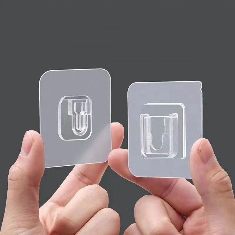 6 Pcs Double Sided Hooks Adhesive Wall Hanger