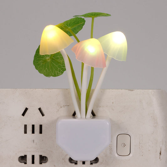 LED Mushroom Night Light With Sensor