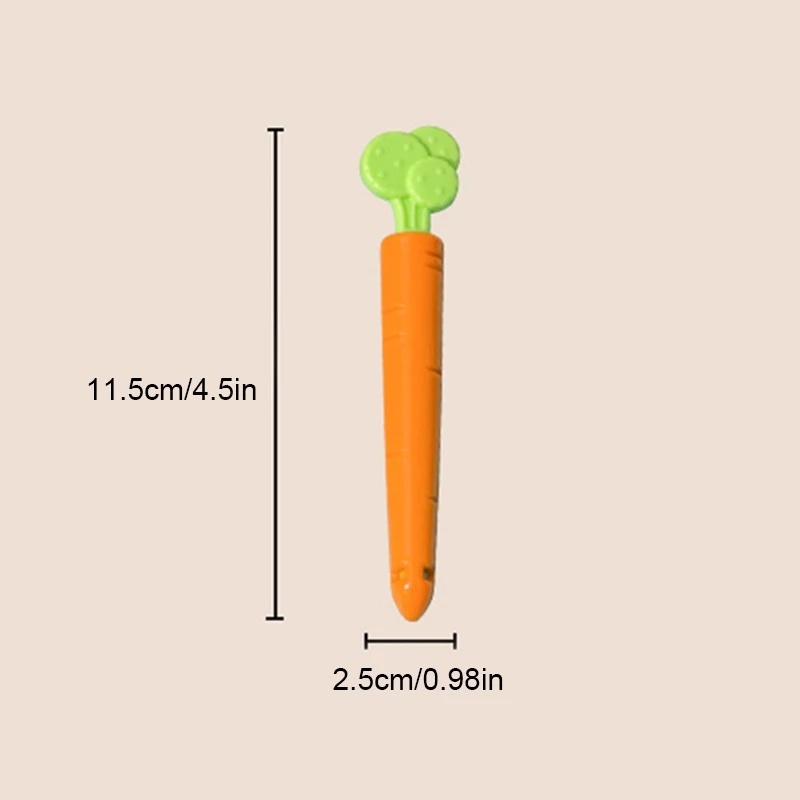 5PCS Food Sealing Clip Carrot Shape