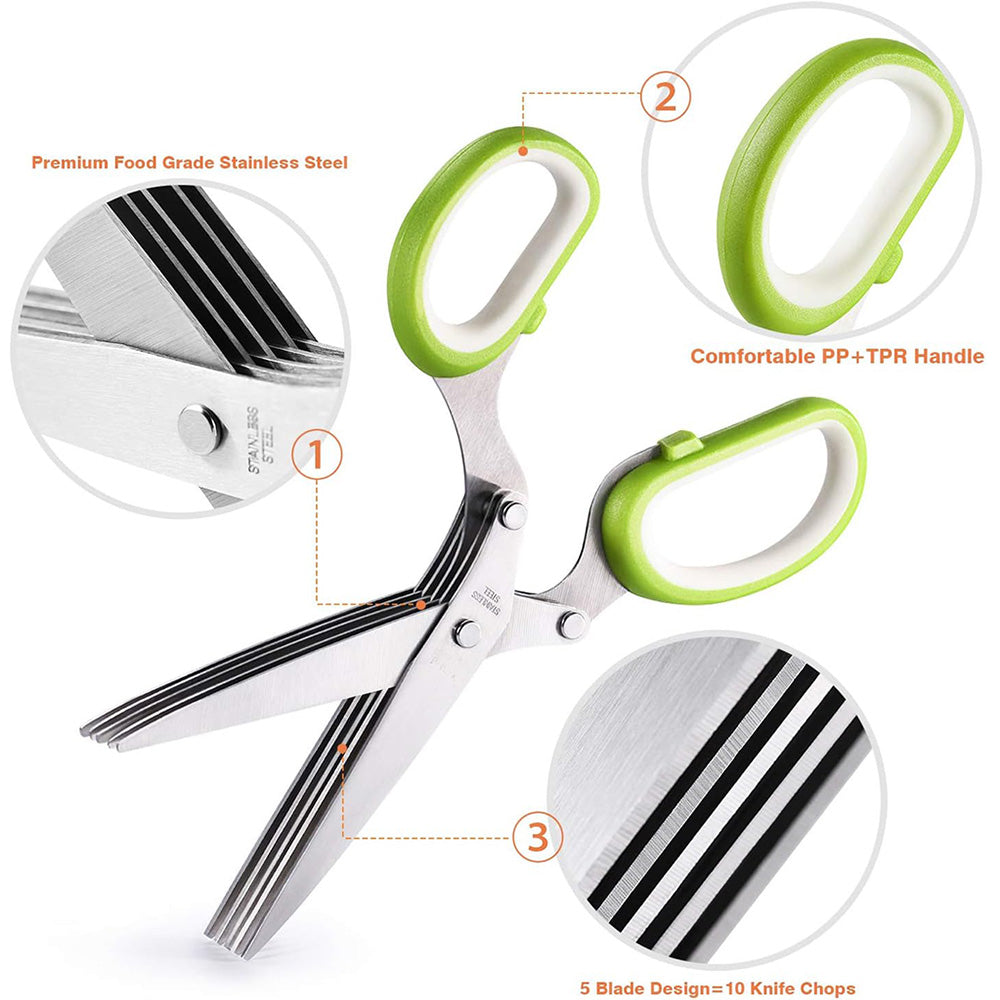 Food Scissor Stainless Steel With Cleaning Comb