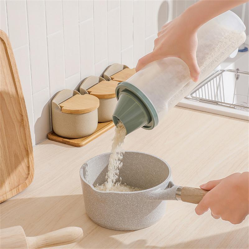 Grain Cereal Storage Jar With Cup