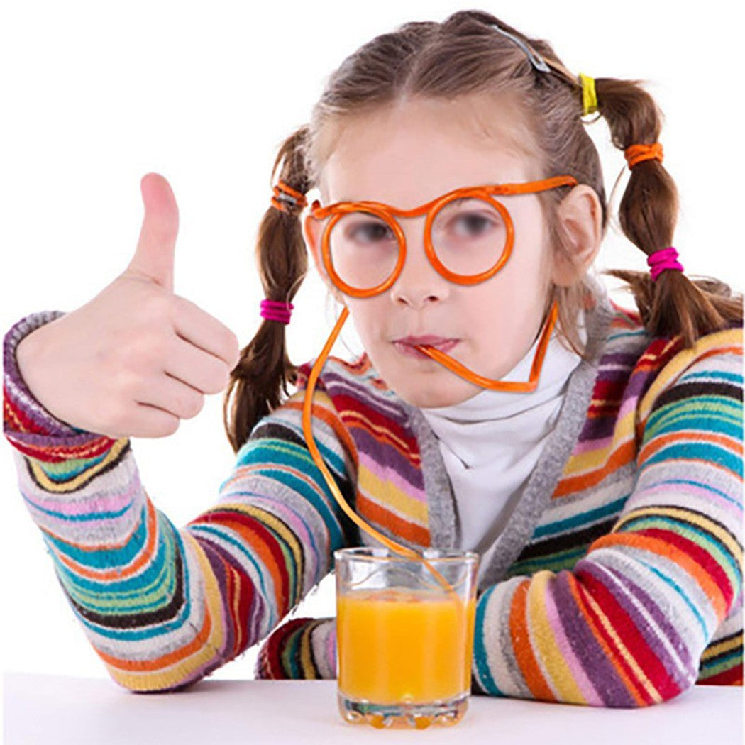 Creative Eyeglasses Straw Drinking