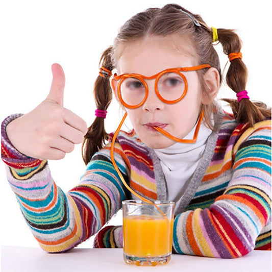 Creative Eyeglasses Straw Drinking