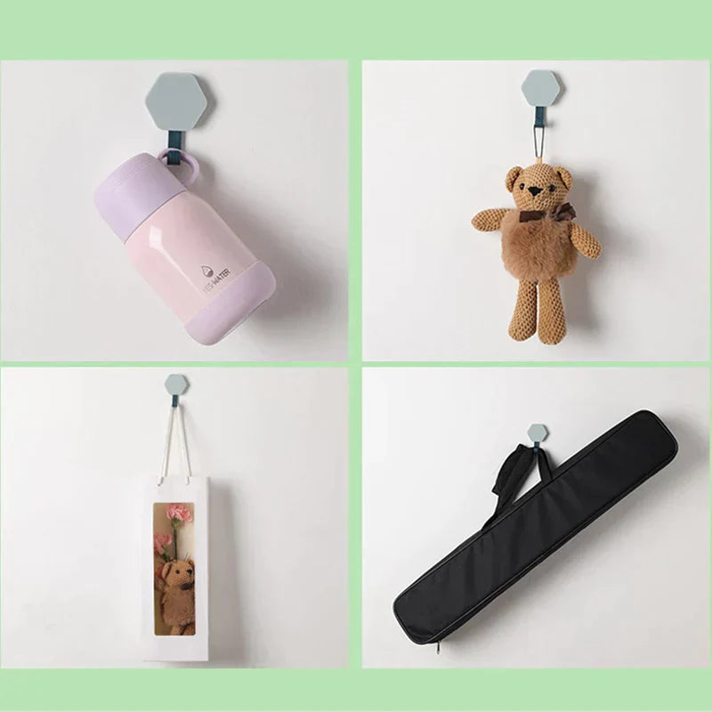 Pack of 2 - Multi-functional Kitchen Bathroom Wall Door Sticky Hook