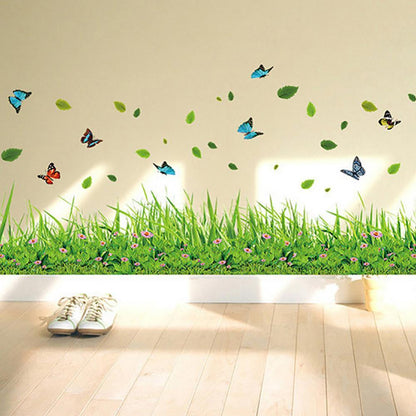3D Green Grass PVC Wall Sticker