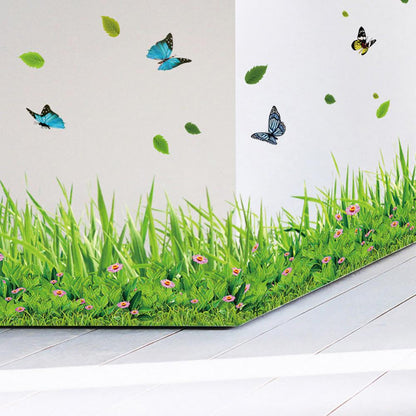 3D Green Grass PVC Wall Sticker