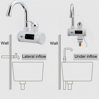 Electric Water Heater Faucet Tap With Display