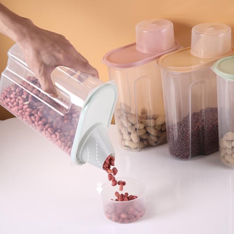 Large Grain Jar With Cup 2.5 Ltr