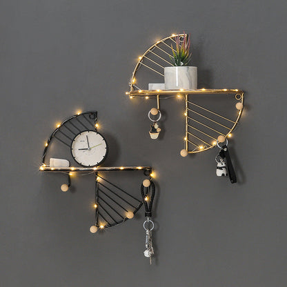 Creative Wall Storage Shelf With Hook