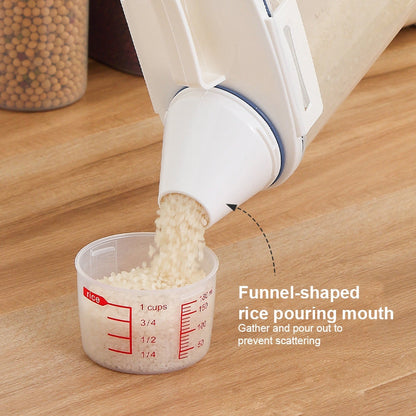 Grain Cereal Jar With Measuring Cup Premium