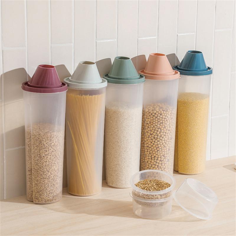 Grain Cereal Storage Jar With Cup