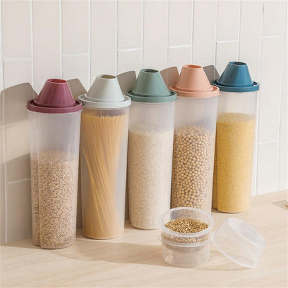 Grain Cereal Storage Jar With Cup