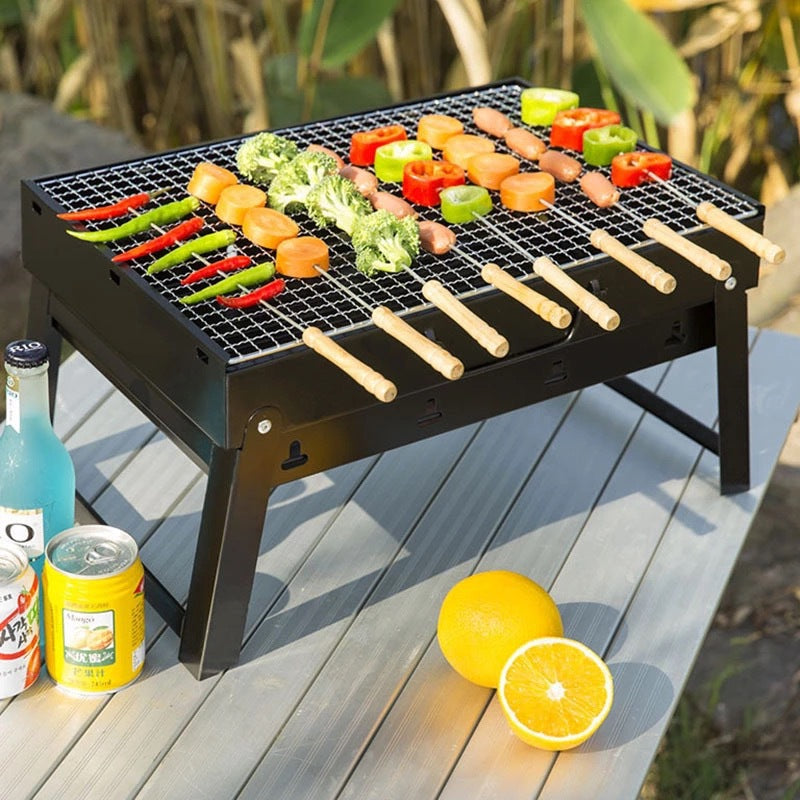 Portable & Foldable BBQ Grill Space Saver