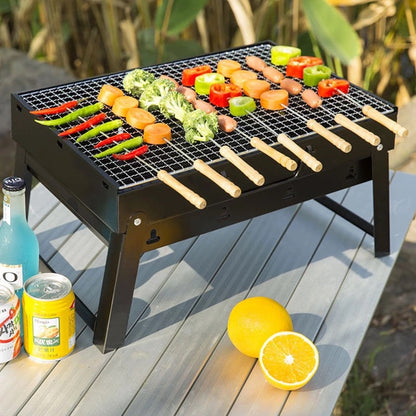 Portable & Foldable BBQ Grill Space Saver