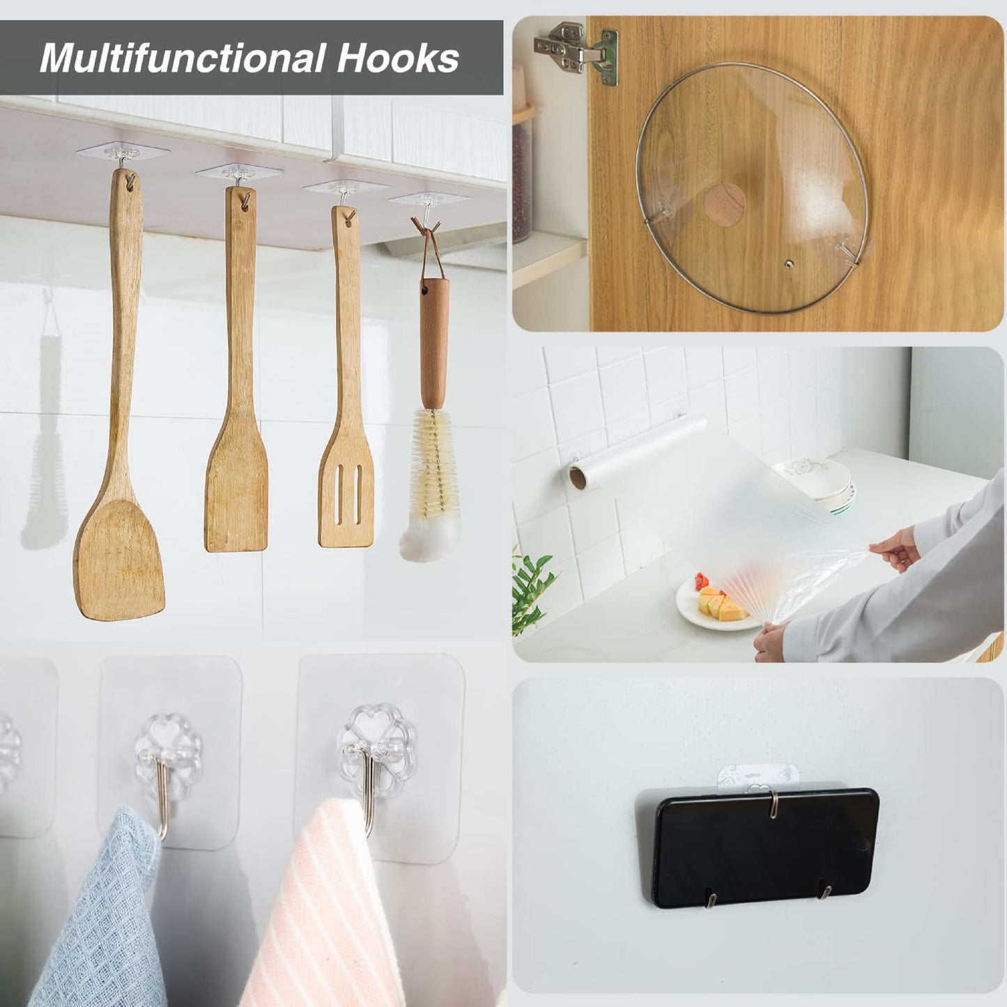 6Pcs Magic Sticky Hooks