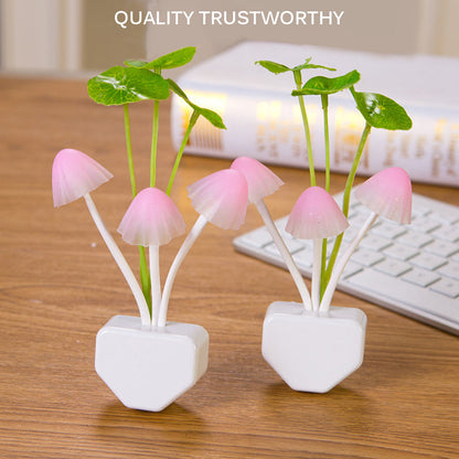 LED Mushroom Night Light With Sensor