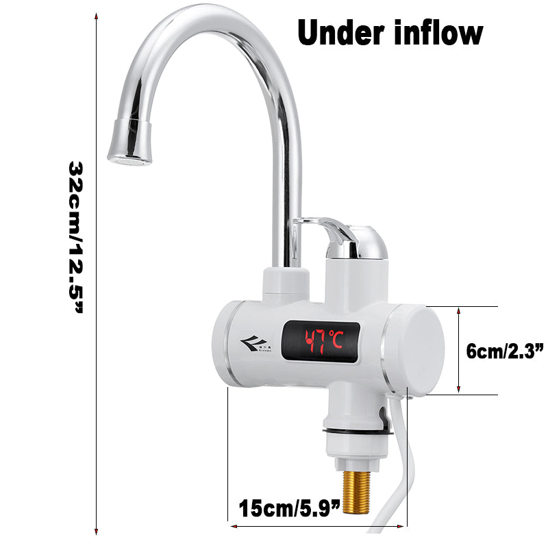 Electric Water Heater Faucet Tap With Display