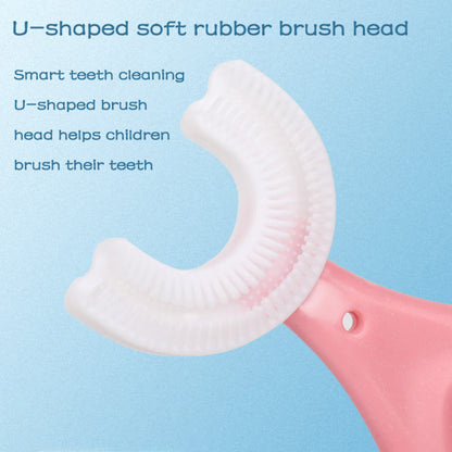 Silicone Baby Toothbrush U Shaped 360 Degree