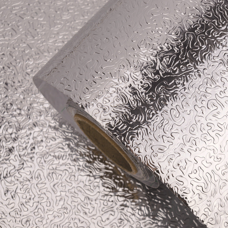 Oil Proof Aluminium Adhesive Sheet Stove Top - Silver - 60 X 200 Cm