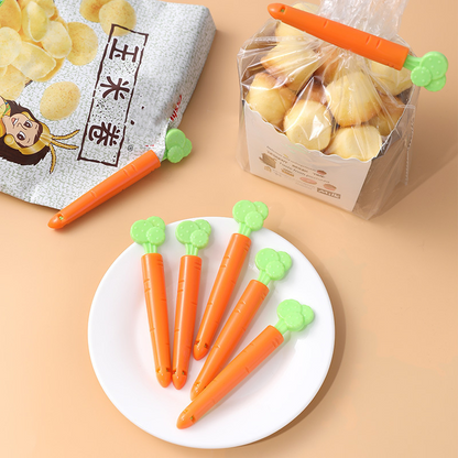 5PCS Food Sealing Clip Carrot Shape