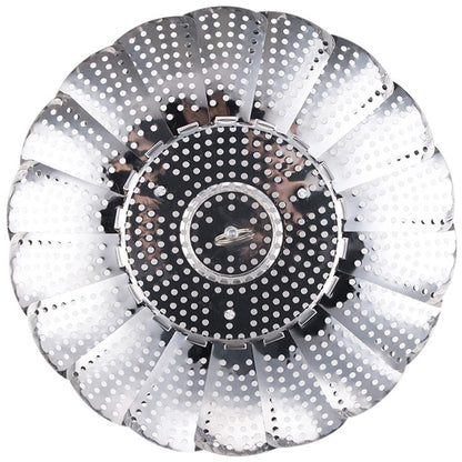 Folding Mesh Steamer Basket Steel
