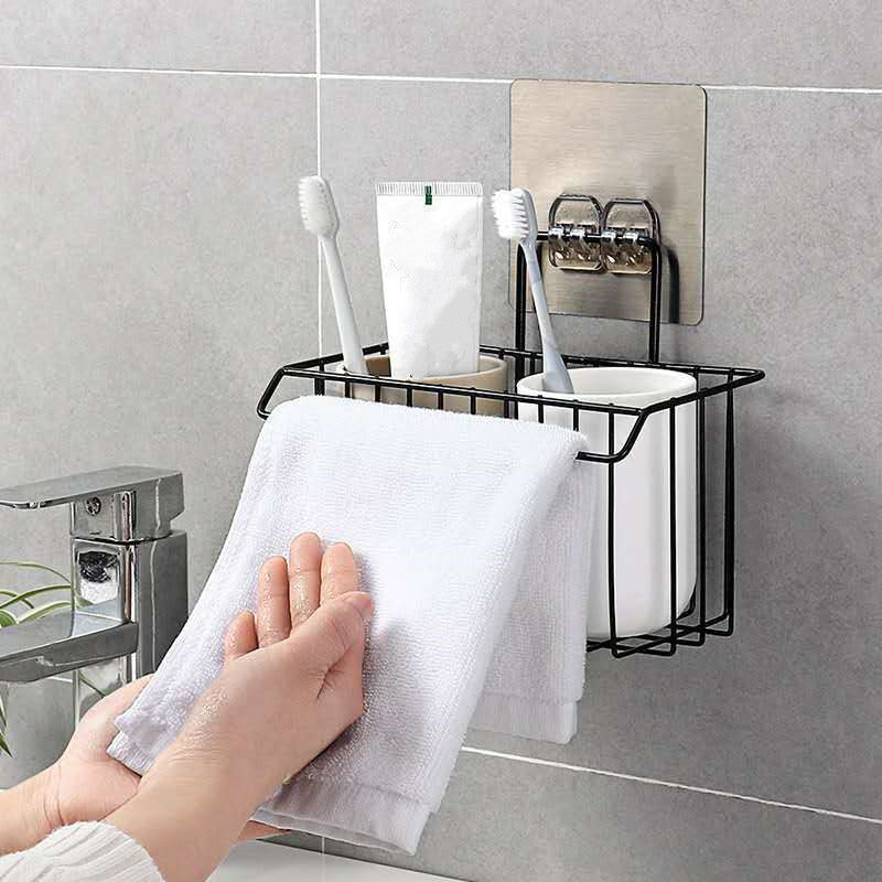 Iron Sponge Holder Rack Wall Mounted
