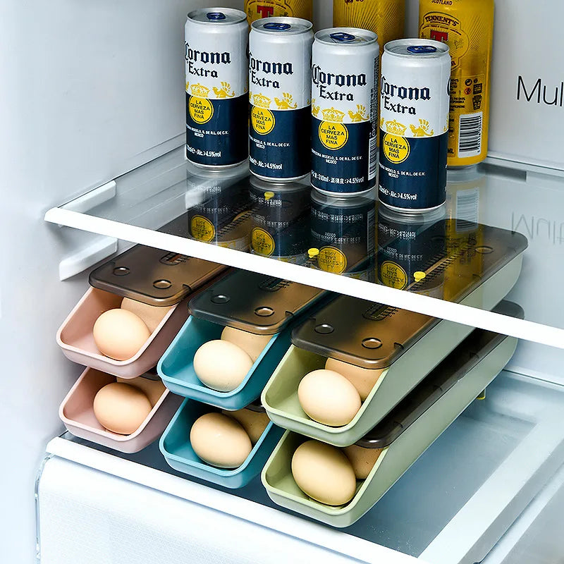 Refrigerator Rolling Egg Storage Box
