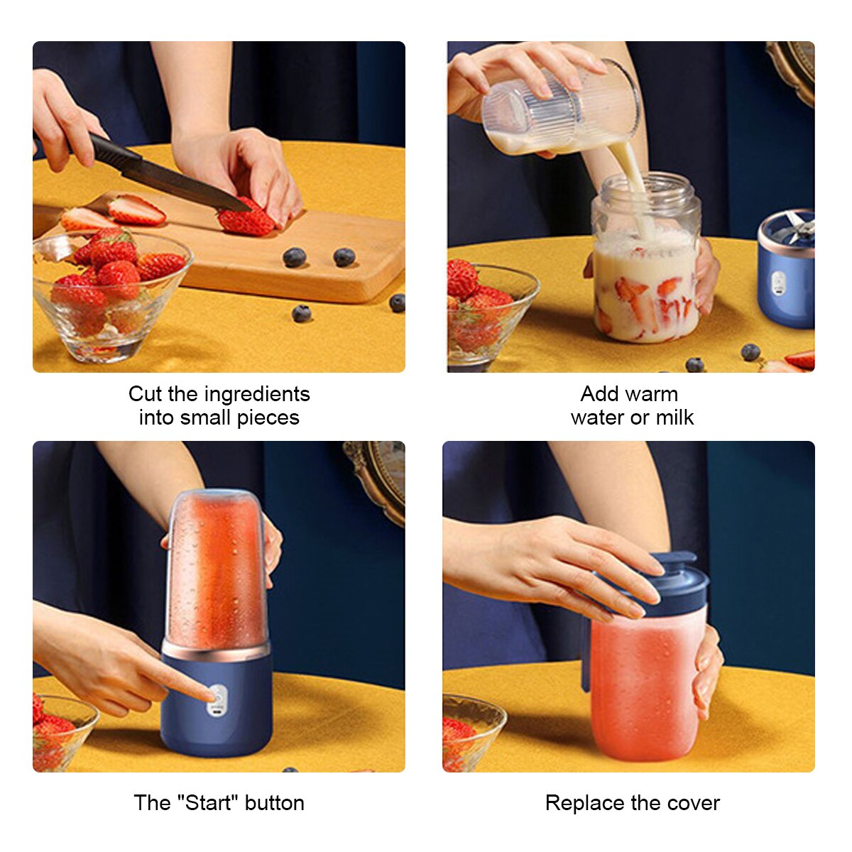 Electric Juicer Blender Mixer With Cup