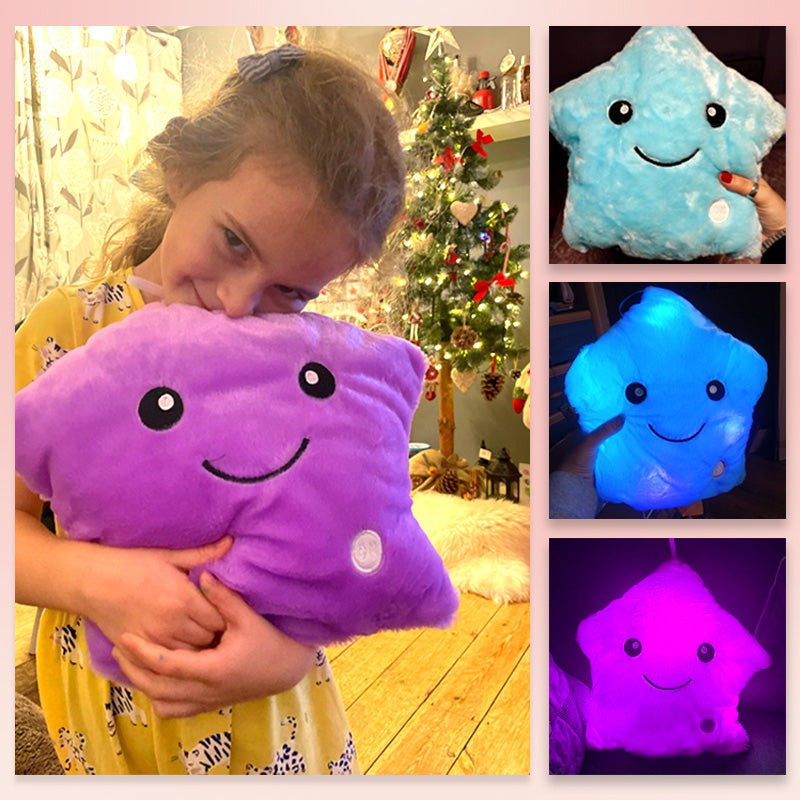 Soft Star Pillow With Glowing LED Light